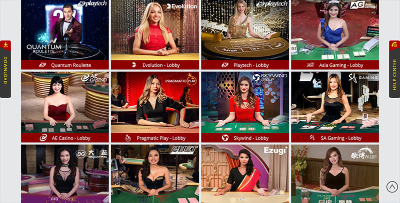 Dafabet live casino games