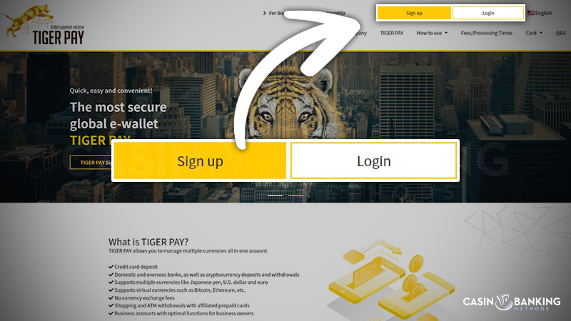 Visit the Tiger Pay website