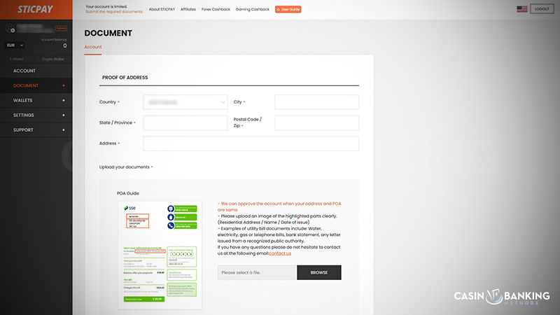 Upload POA and PLE documents