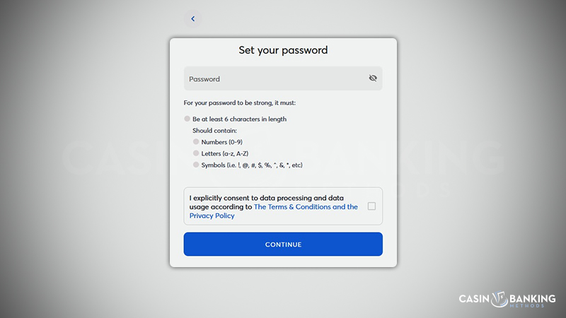 Set your password