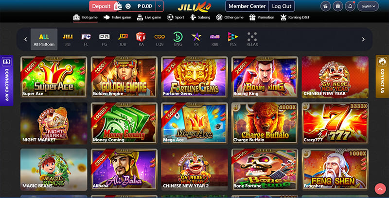 Jiliko casino selection of slot games